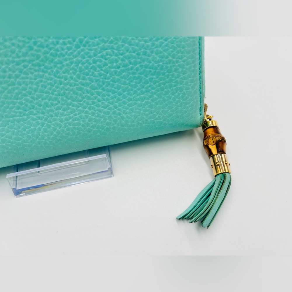 Gucci Bamboo Tassel Swing Leather Zip Around Long Wallet - Picture 4 of 11